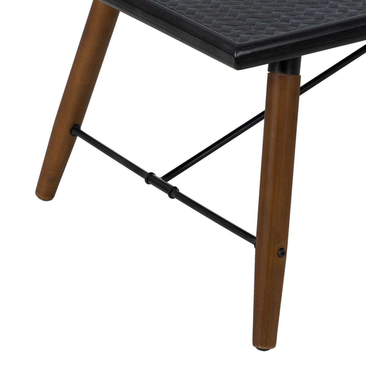 Soffbord OSLO Svart Naturell Järn Trä MDF 109,5 x 60 x 40,5 cm - 7