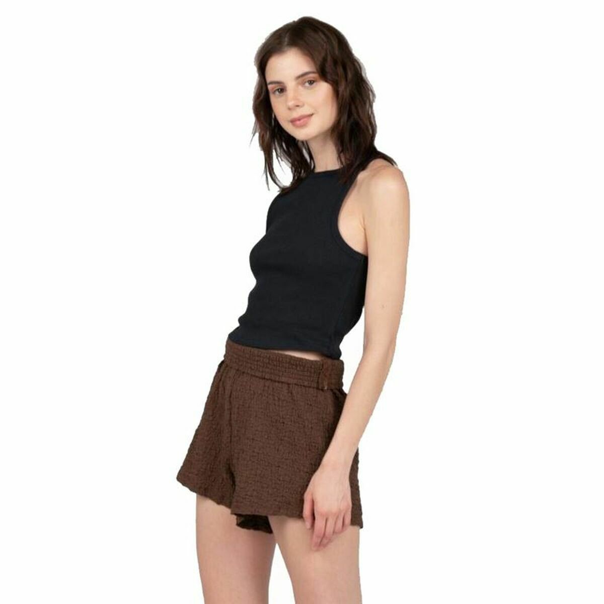 T-shirt med kortärm Dam 24COLOURS Casual Svart - 4