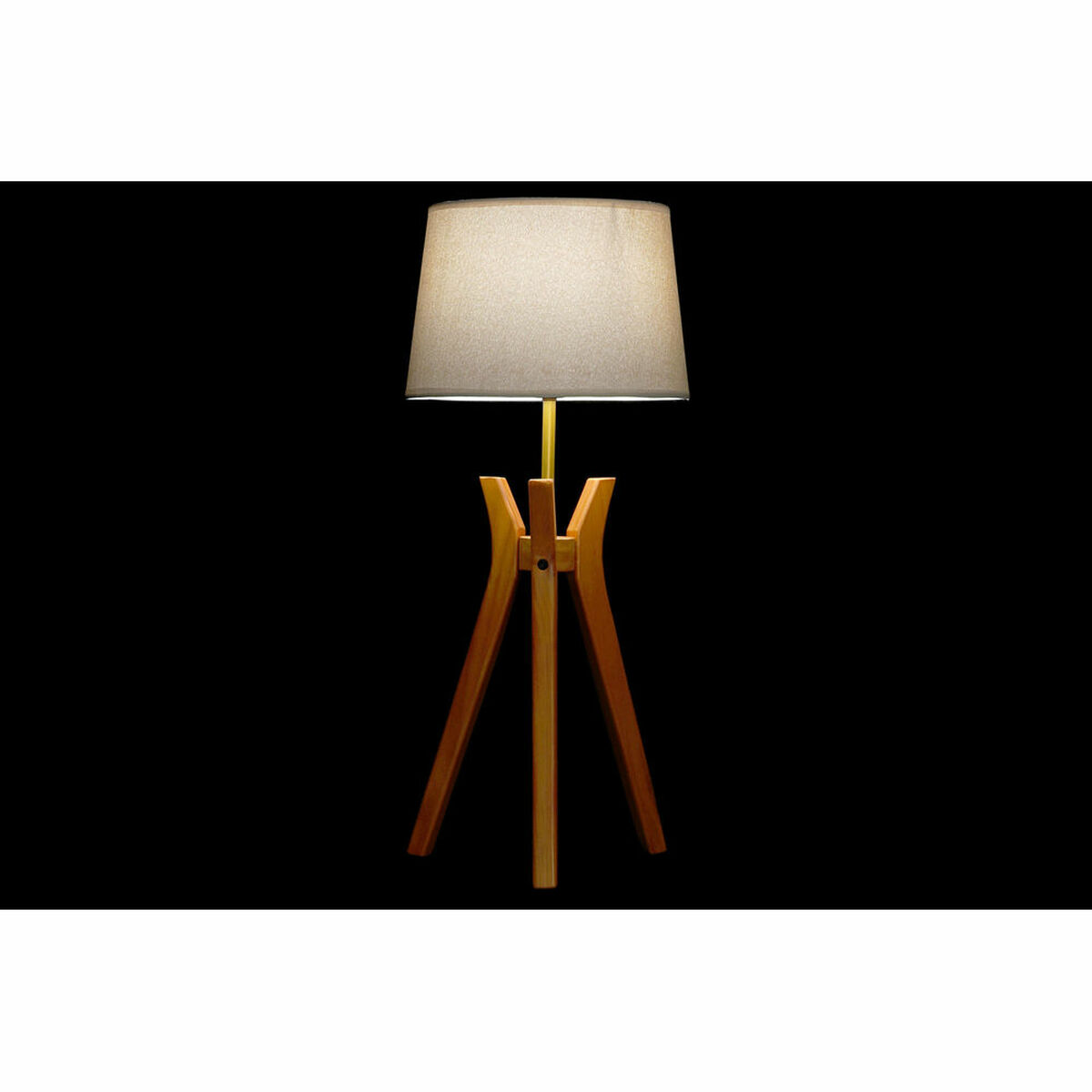 Bordslampa DKD Home Decor Brun Beige Polyester Trä 220 V 50 W - 10