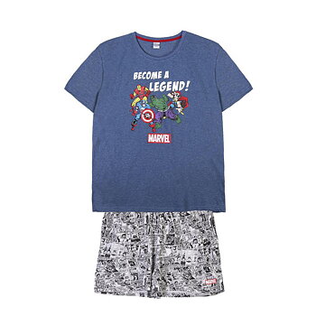 Pyjamas Marvel Grå (Vuxna) Män