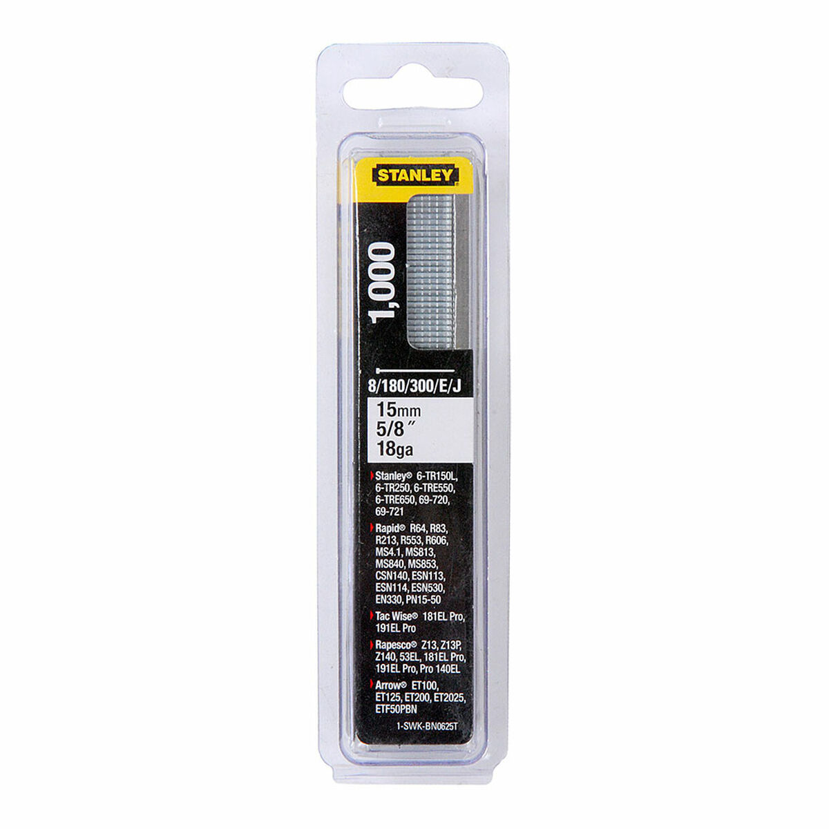 Spikar Stanley 1-swk-bn0625t 1000 Unidades 15 mm