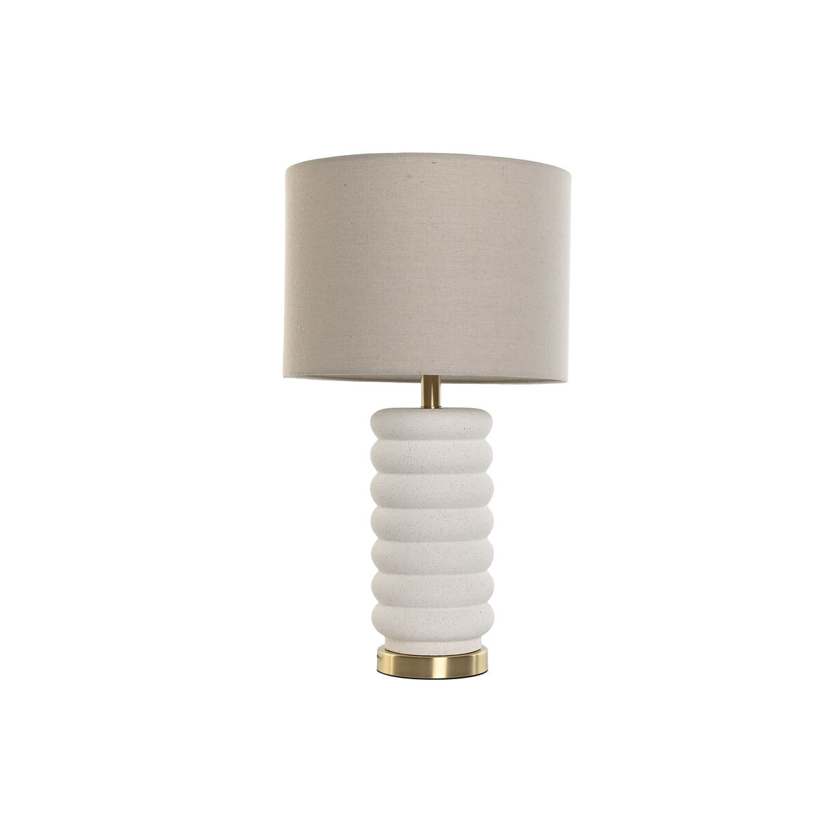 Bordslampa Home ESPRIT Beige Gyllene