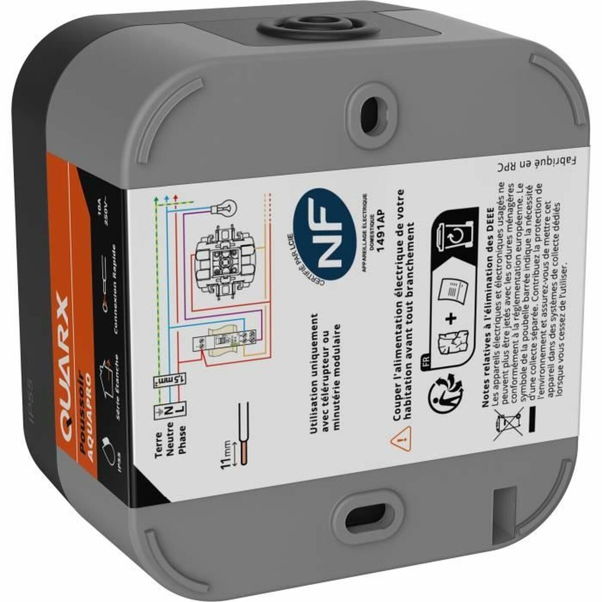 Knappbrytare QUARX - Aqua Pro - 2
