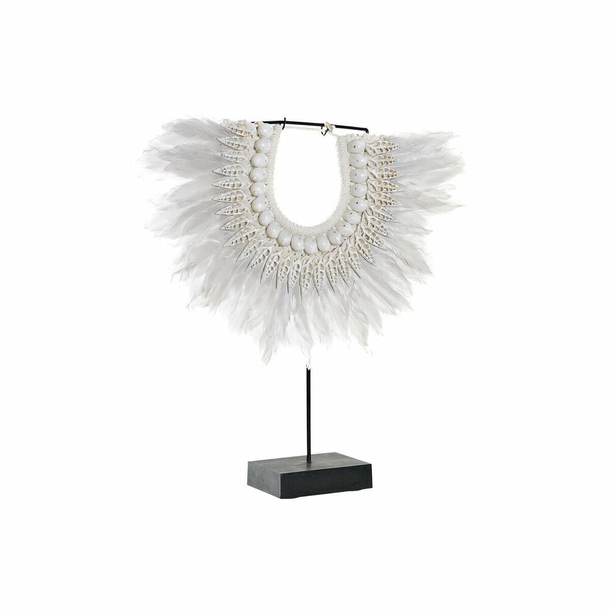 Prydnadsfigur DKD Home Decor Järn Fjäder Snäckor (42 x 9.5 x 44 cm) - 3