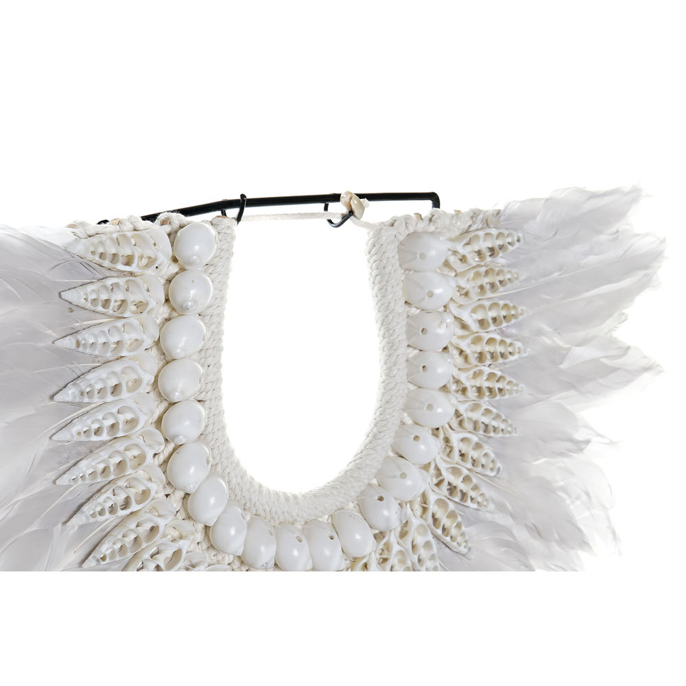 Prydnadsfigur DKD Home Decor Järn Fjäder Snäckor (42 x 9.5 x 44 cm) - 2