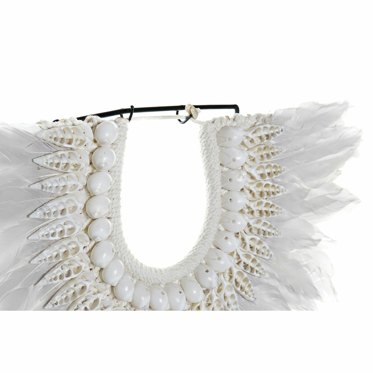 Prydnadsfigur DKD Home Decor Järn Fjäder Snäckor (42 x 9.5 x 44 cm) - 4