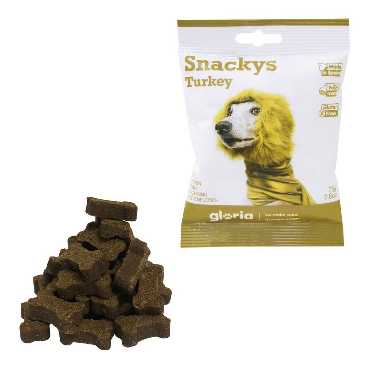 Hundgodis Gloria Display Snackys Kalkon - 3