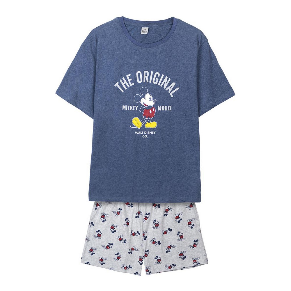 Pyjamas Mickey Mouse Mörkblå (Vuxna) Män