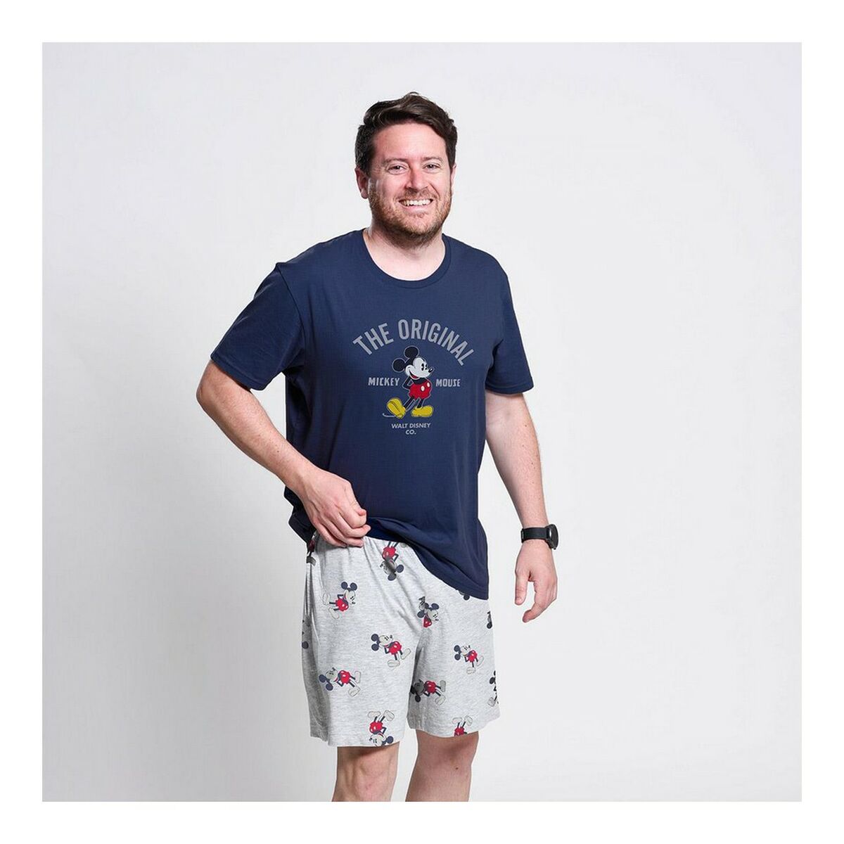 Pyjamas Mickey Mouse Mörkblå (Vuxna) Män - 13