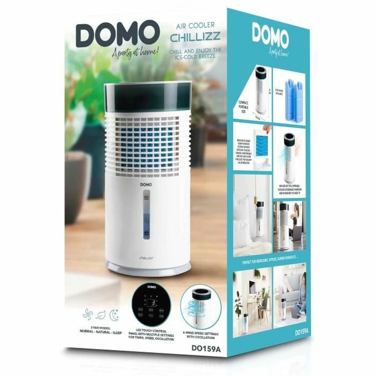 Bordsfläkt DOMO DO159A Vit 9,6 w - 2