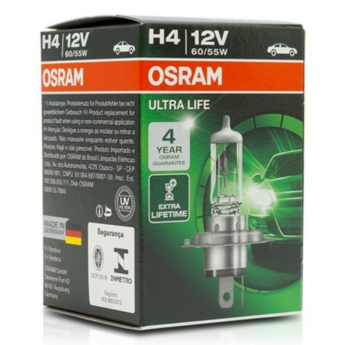 Glödlampa för bil Osram 64193ULT H4 12V 60/55W - 5