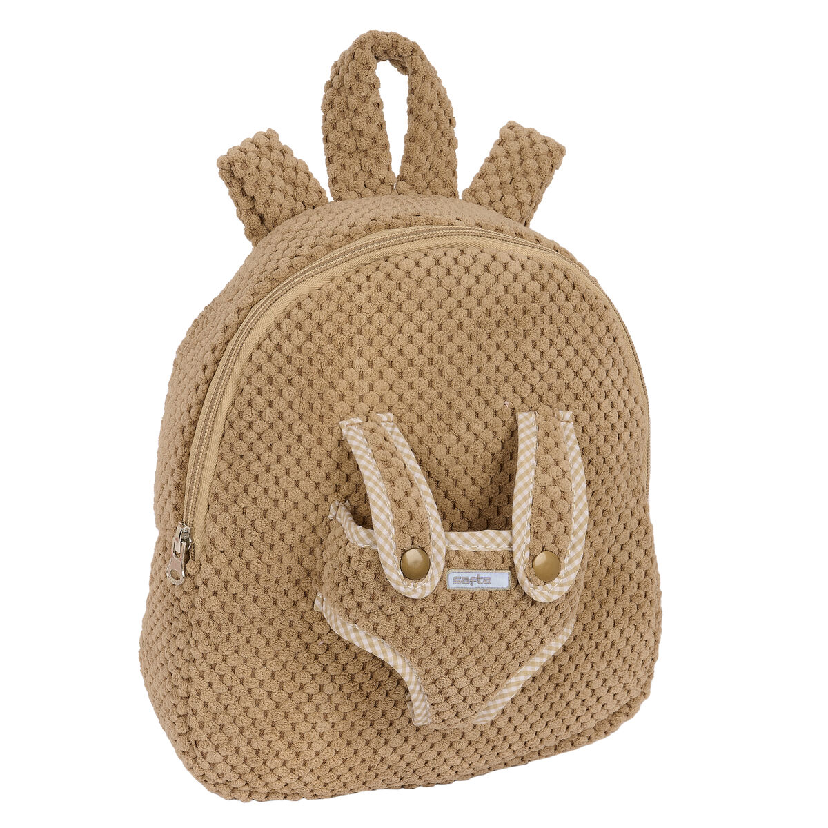 Barnryggsäck Safta Nallebjörn Brun 23 x 27 x 7,5 cm - 2