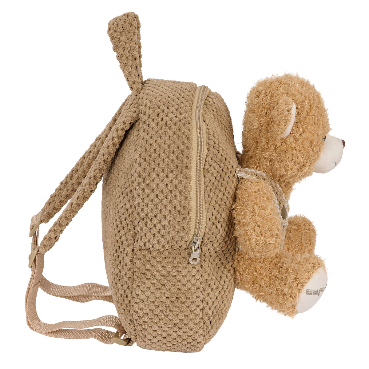 Barnryggsäck Safta Nallebjörn Brun 23 x 27 x 7,5 cm - 4