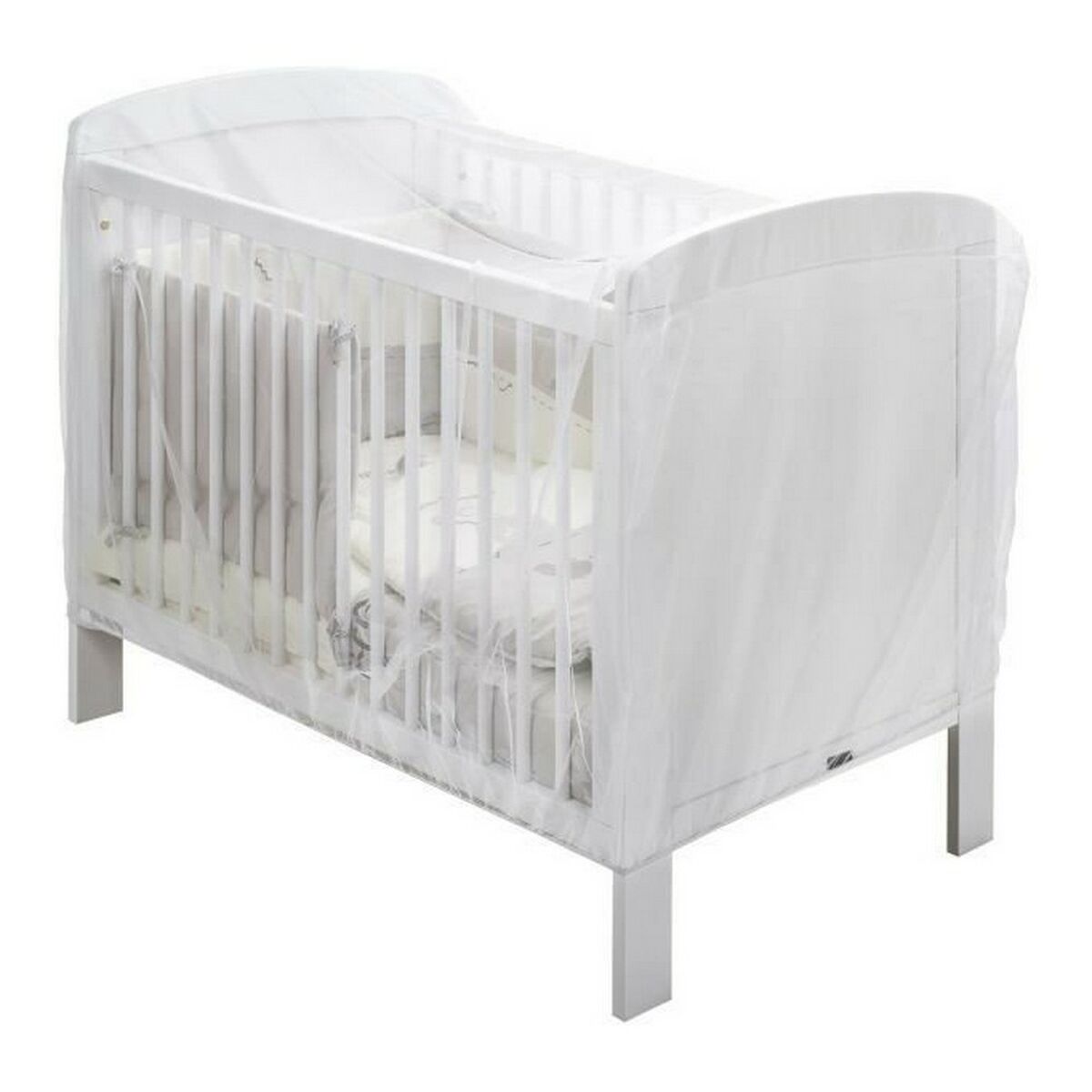 Myggnät till spjälsäng ThermoBaby 2130201 70 x 140 cm 60 x 120 cm Flexibel och anpassningsbar Vit - 2
