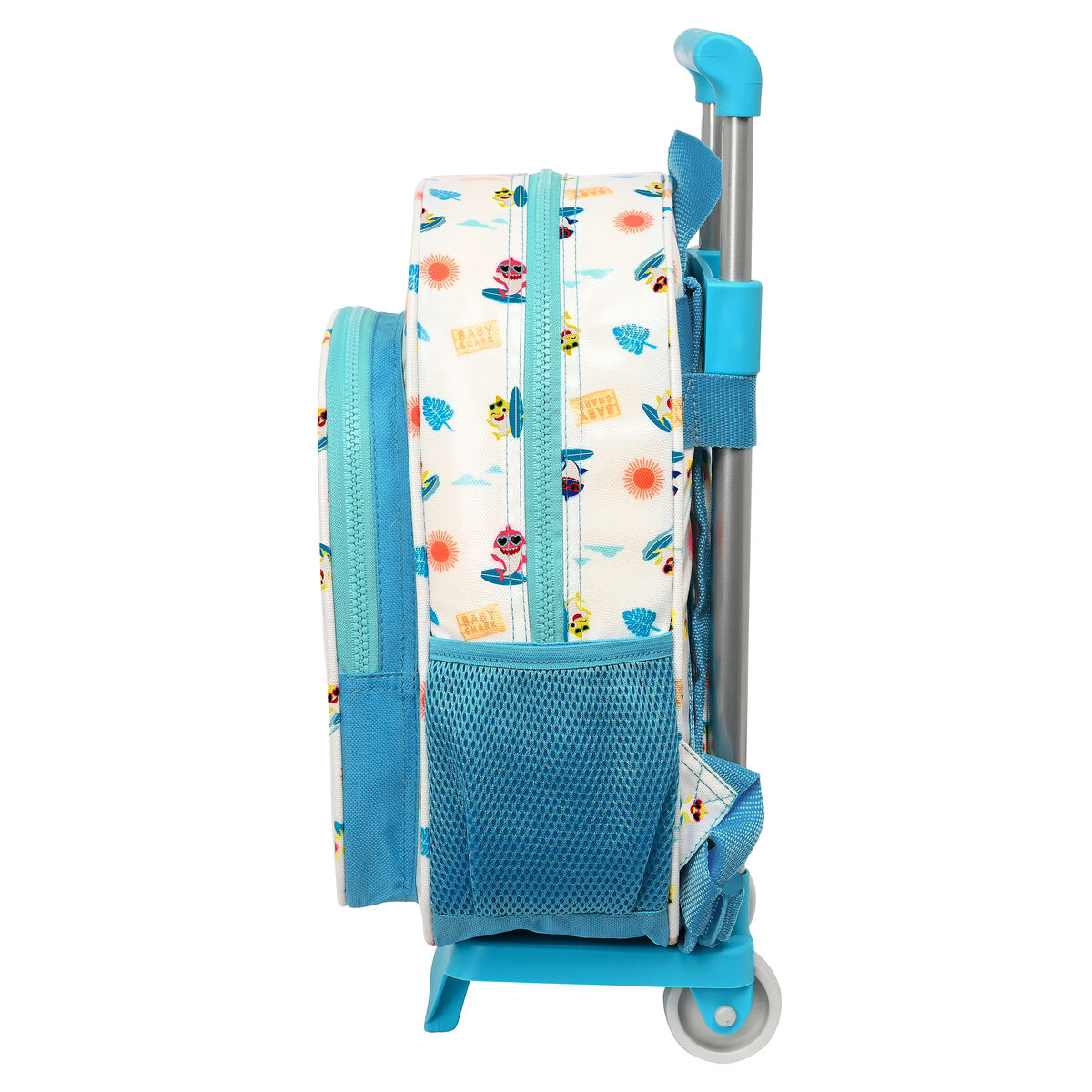 Skolväska med hjul Baby Shark Surfing Blå Vit 26 x 34 x 11 cm - 2