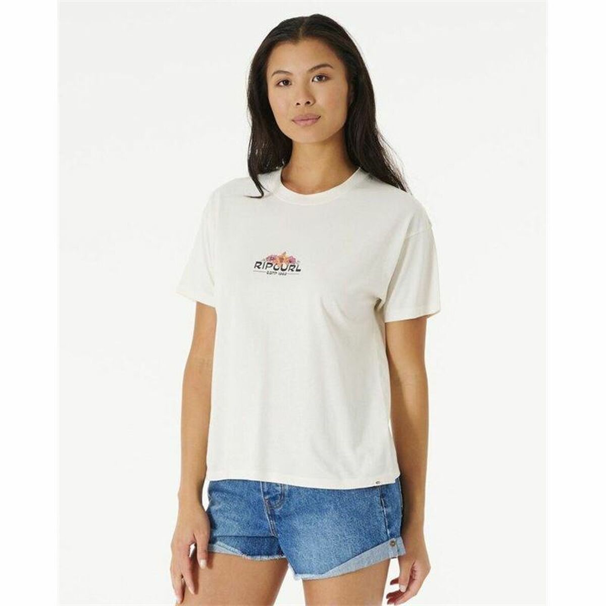 T-shirt med kortärm Rip Curl Sun Relaxed Vit - 3