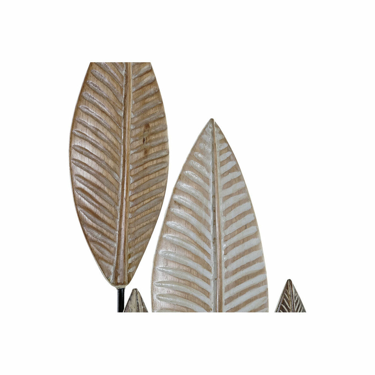 Prydnadsfigur DKD Home Decor Bambu Järn Blad (33 x 10 x 81 cm) - 5