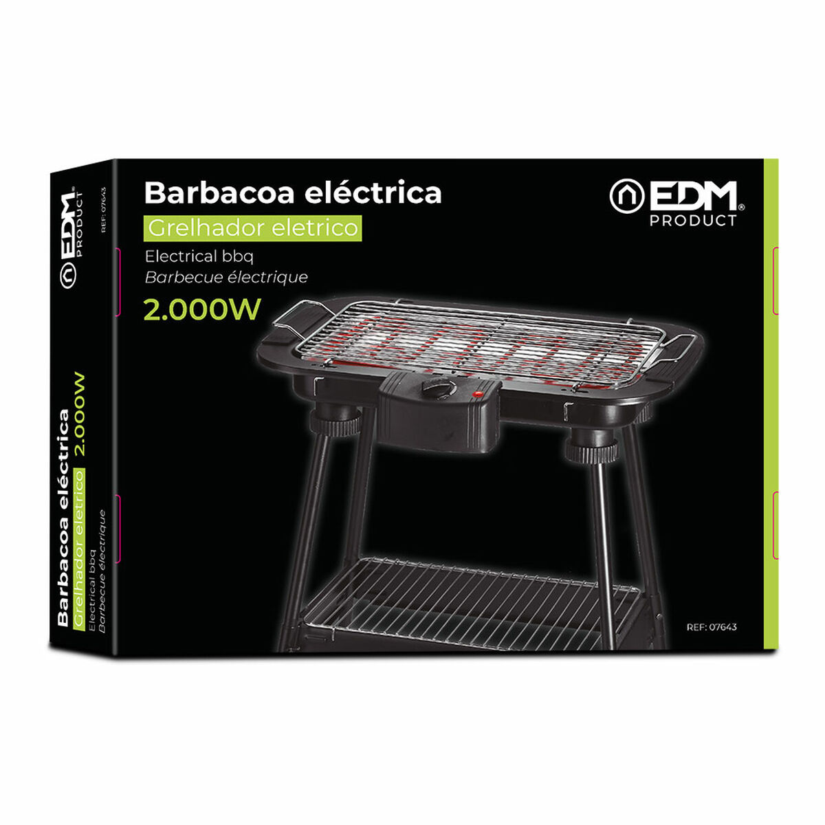 Elektriska Grillen EDM 07643 2000 W - 3