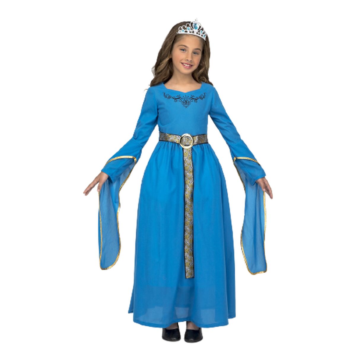 Maskeraddräkt för barn My Other Me Blå Prinsessa (2 Delar) - 3