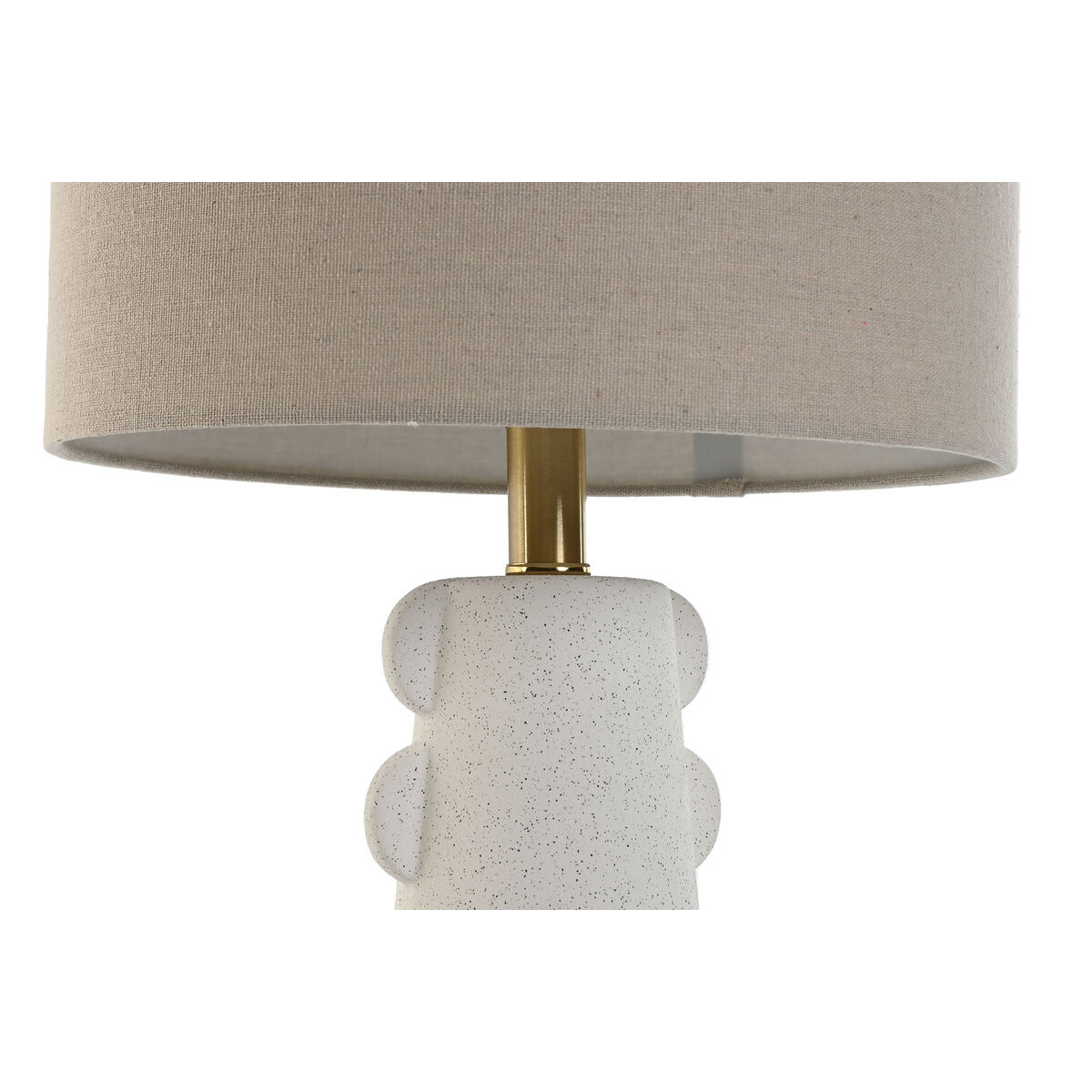 Bordslampa Home ESPRIT Vit linne Stengods 30 x 30 x 64 cm - 2