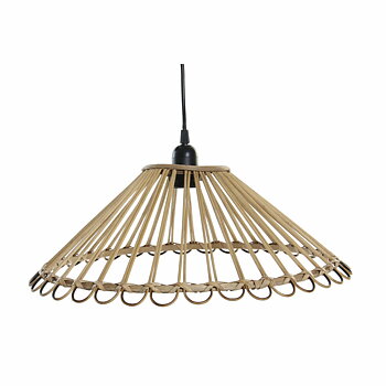 Taklampa DKD Home Decor Rattan 220 V 50 W (45 x 45 x 17 cm)