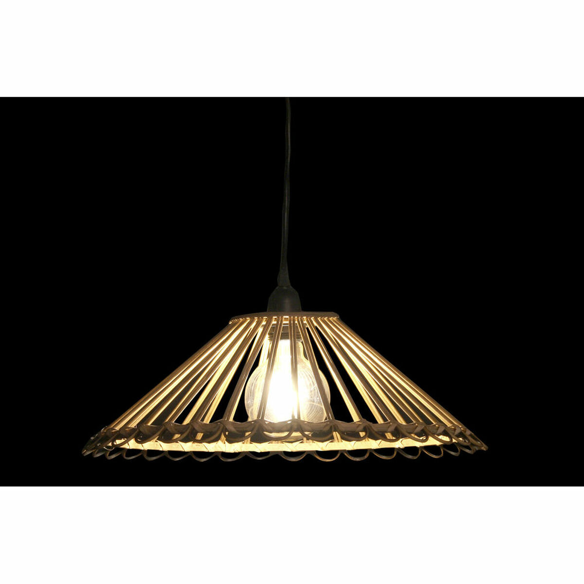 Taklampa DKD Home Decor Rattan 220 V 50 W (45 x 45 x 17 cm) - 5