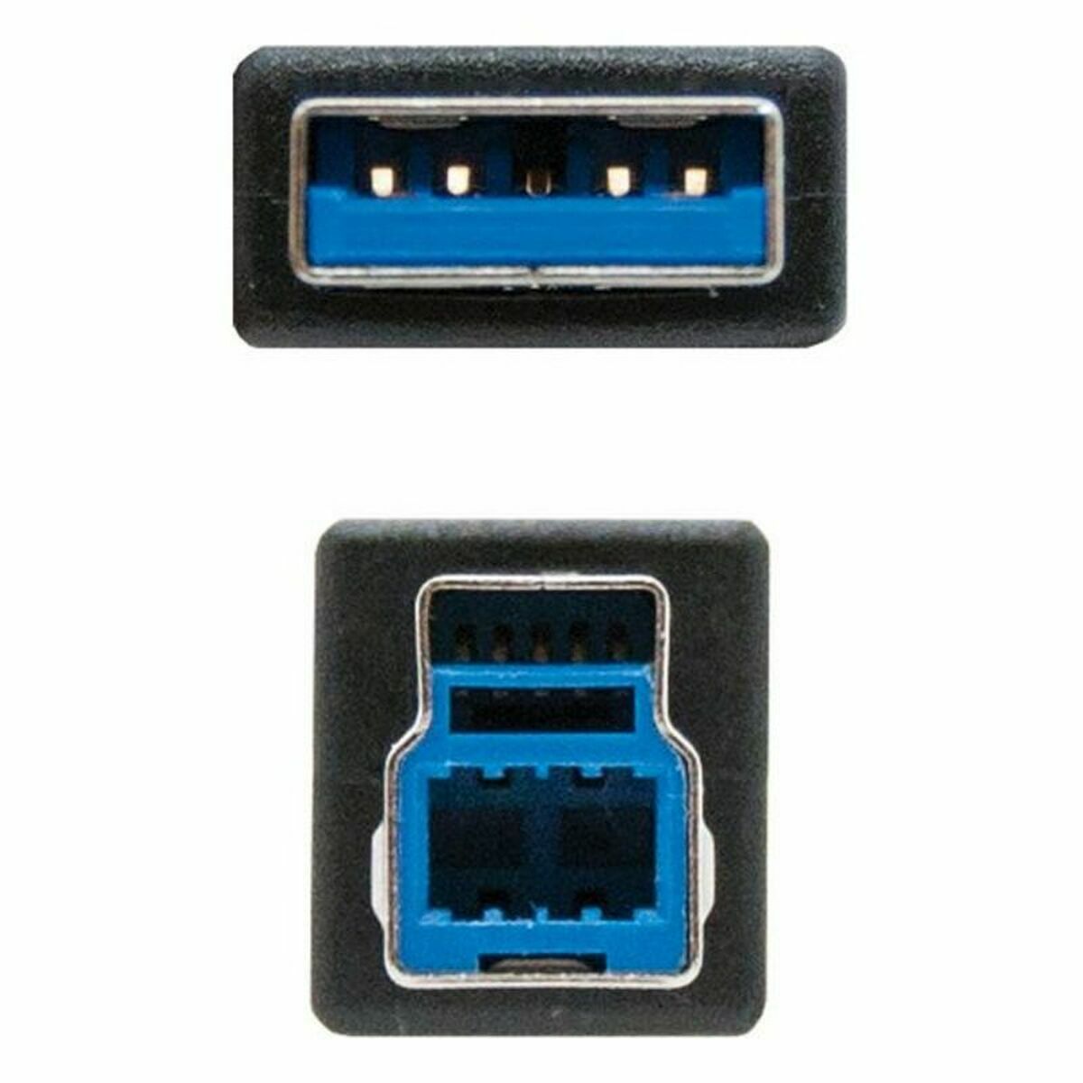 USB-kabel NANOCABLE 10.01.0802-BK Svart - 3
