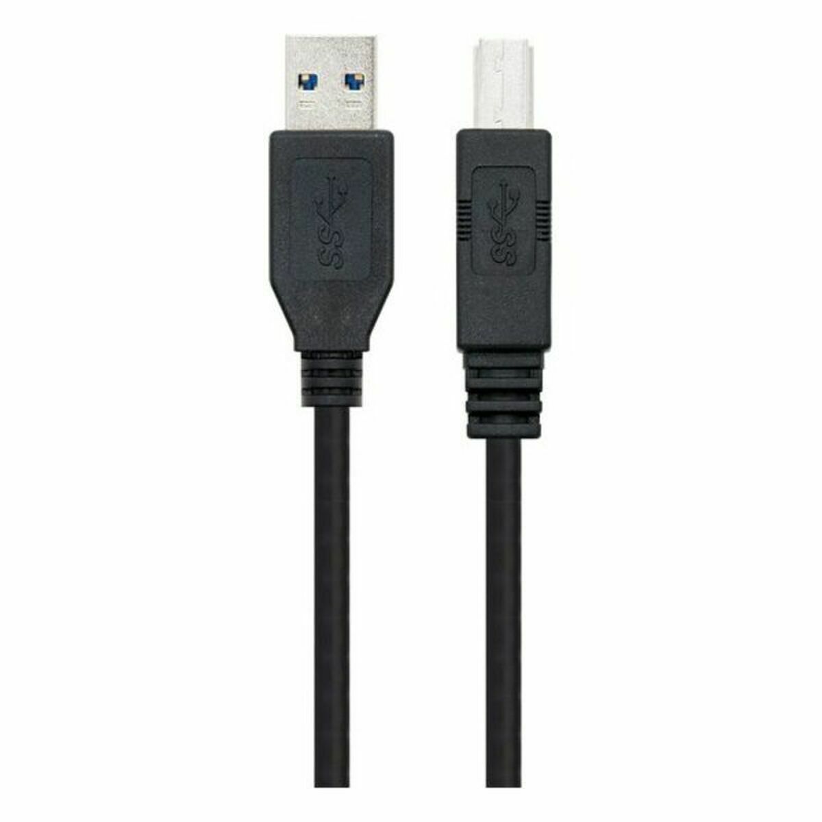 USB-kabel NANOCABLE 10.01.0802-BK Svart - 2