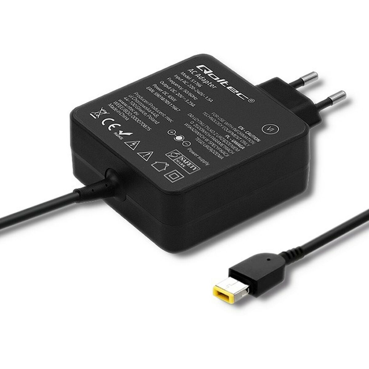 Laptopladdare Qoltec 51766 65 W - 5