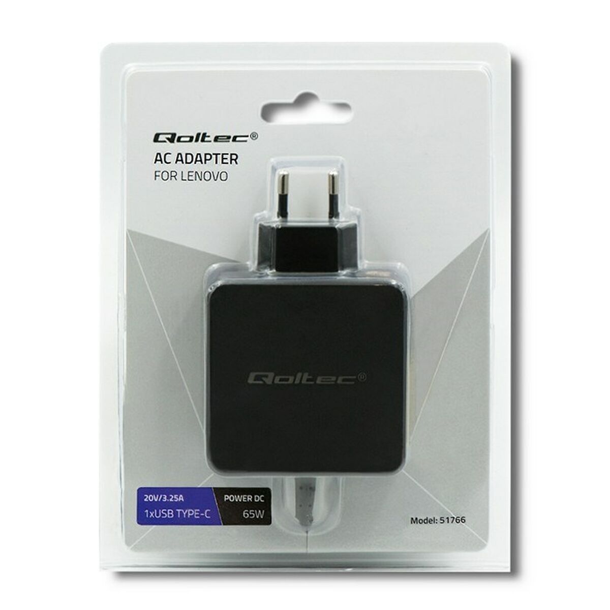 Laptopladdare Qoltec 51766 65 W - 2
