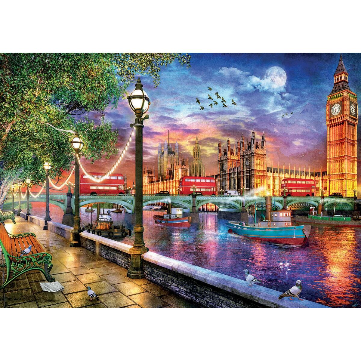 Pussel Educa London at sunset 19046 2000 Delar - 2