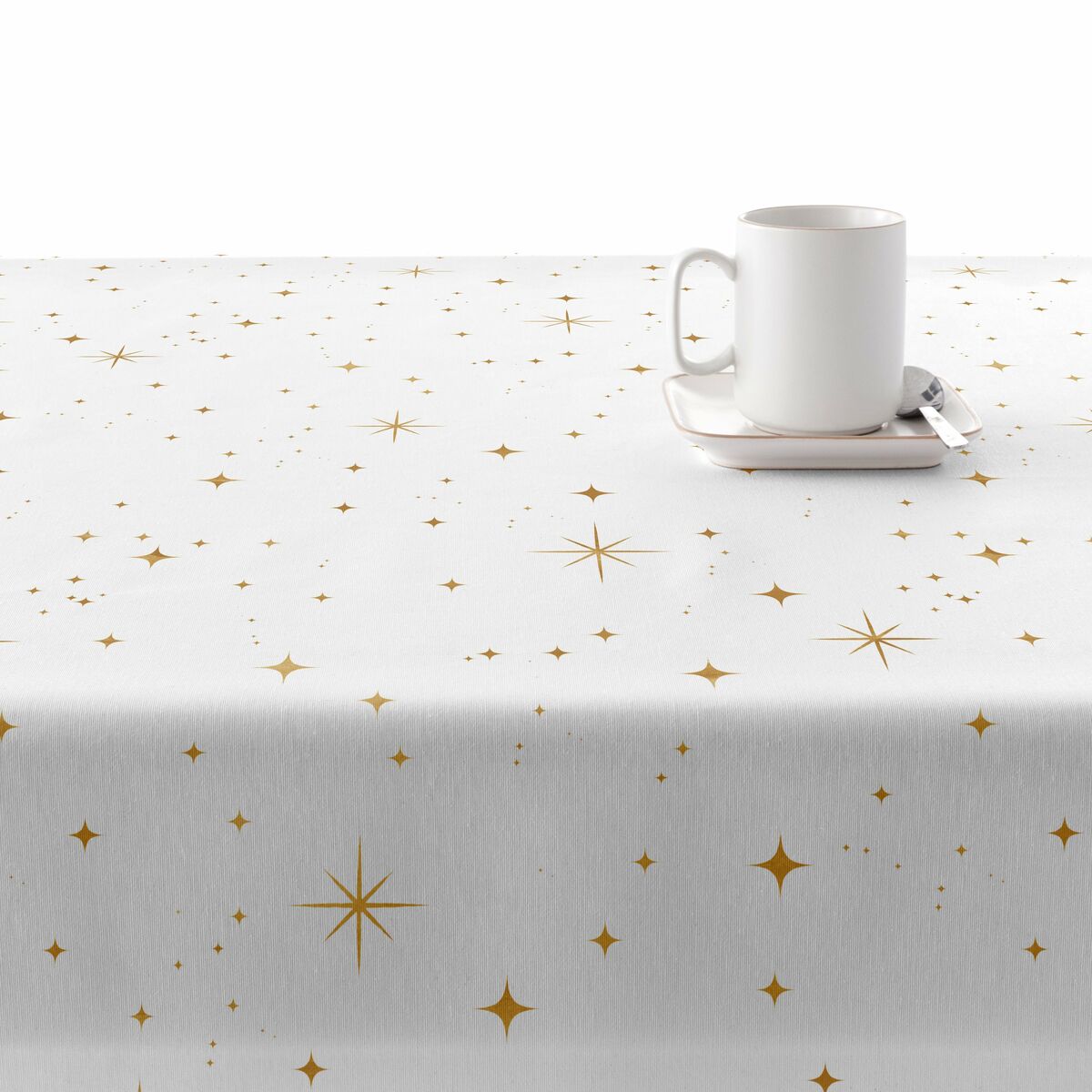 Fläckresistent bordsduk i harts Belum Christmas Vit Gyllene 100 x 140 cm - 2