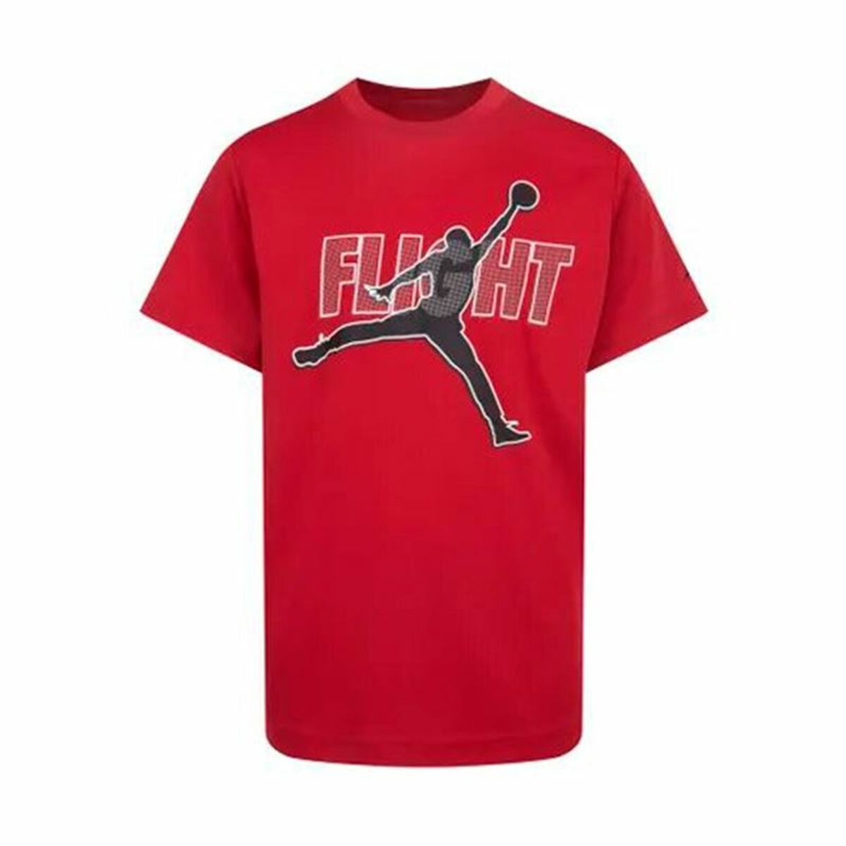 Barn T-shirt med kortärm Nike Jordan Jdb Reflective Flight Röd
