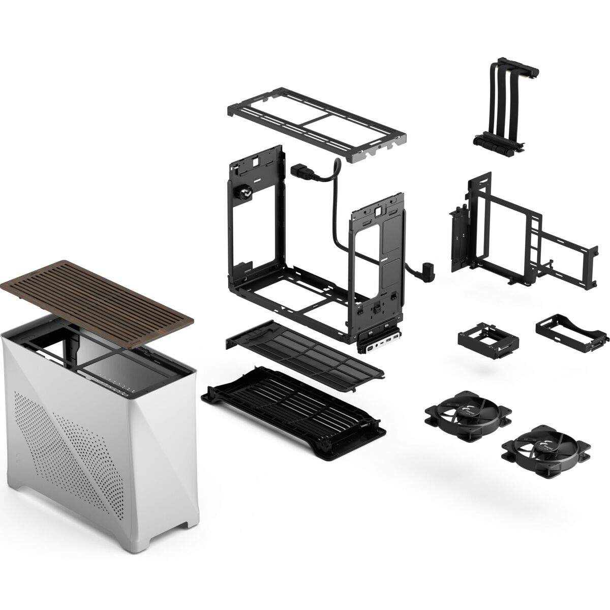 Minitorn Micro ATX / ITX Fractal Design Era 2 Silvrig - 5
