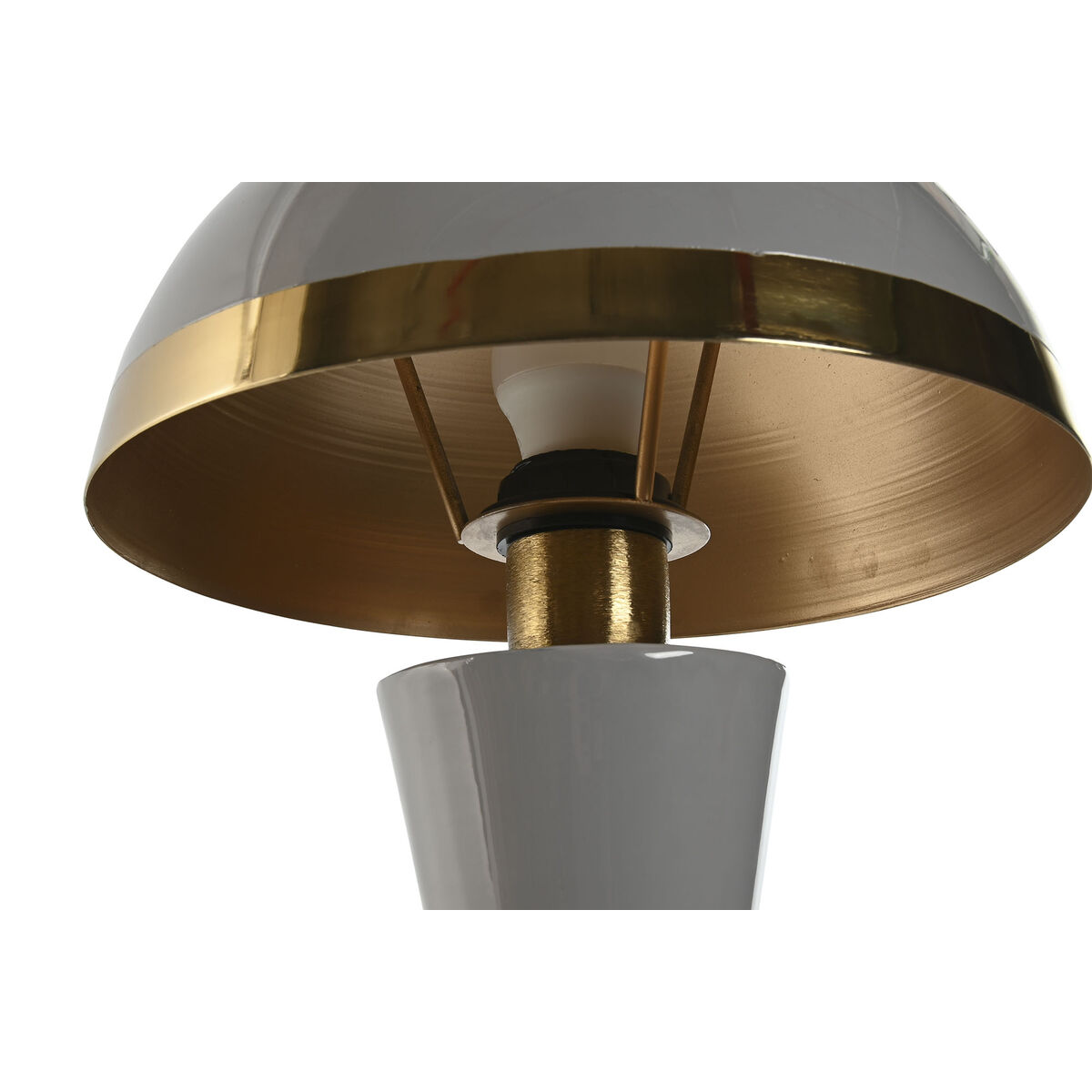 Bordslampa Home ESPRIT Grå Gyllene - 2