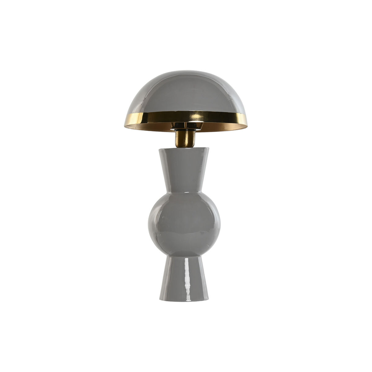 Bordslampa Home ESPRIT Grå Gyllene