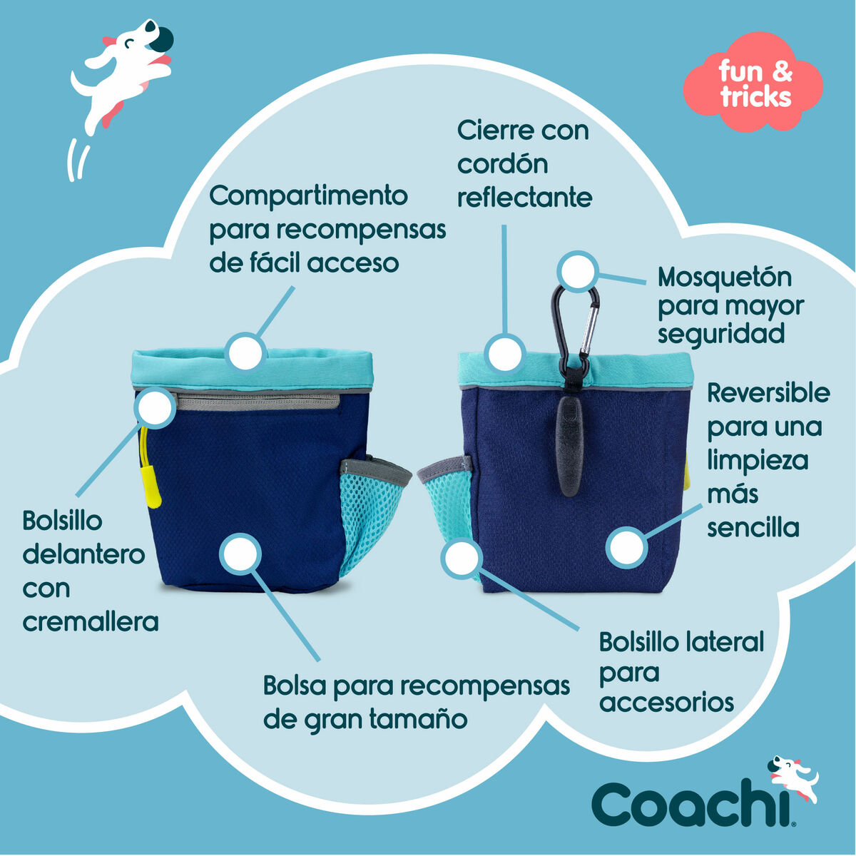 Bag Coachi Train & Treat Blå - 7