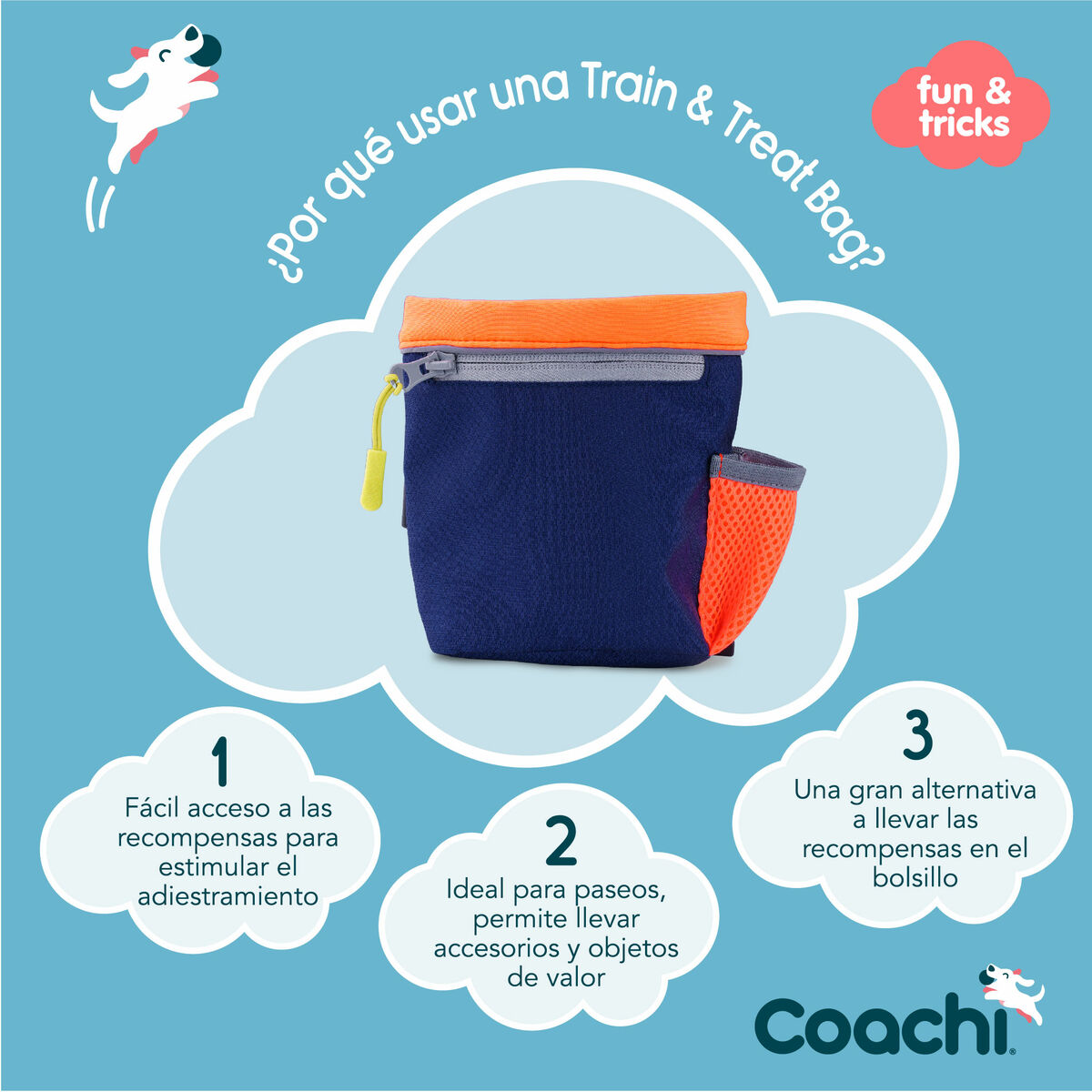 Bag Coachi Train & Treat Blå Korall - 8