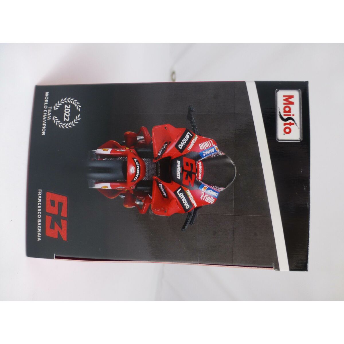 Motorcykel Colorbaby Gp Ducati Lenovo 2022 63 Francesco Bagnaia 1:18 Röd - 2