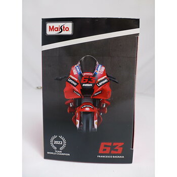 Motorcykel Colorbaby Gp Ducati Lenovo 2022 63 Francesco Bagnaia 1:18 Röd