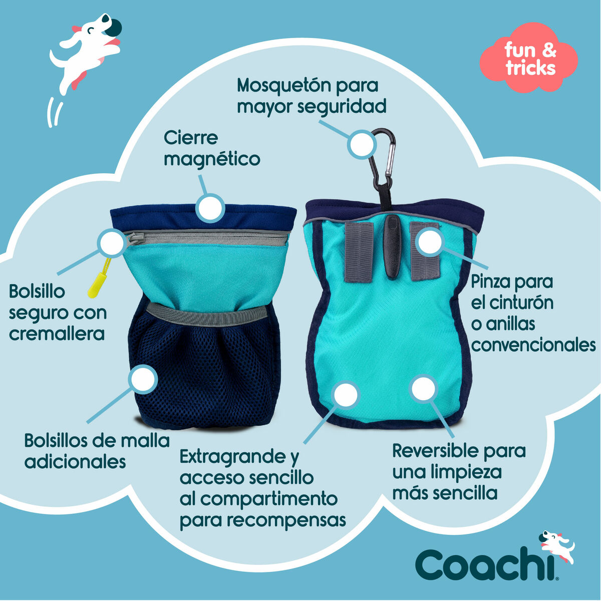 Bag Coachi Train & Treat Blå - 2