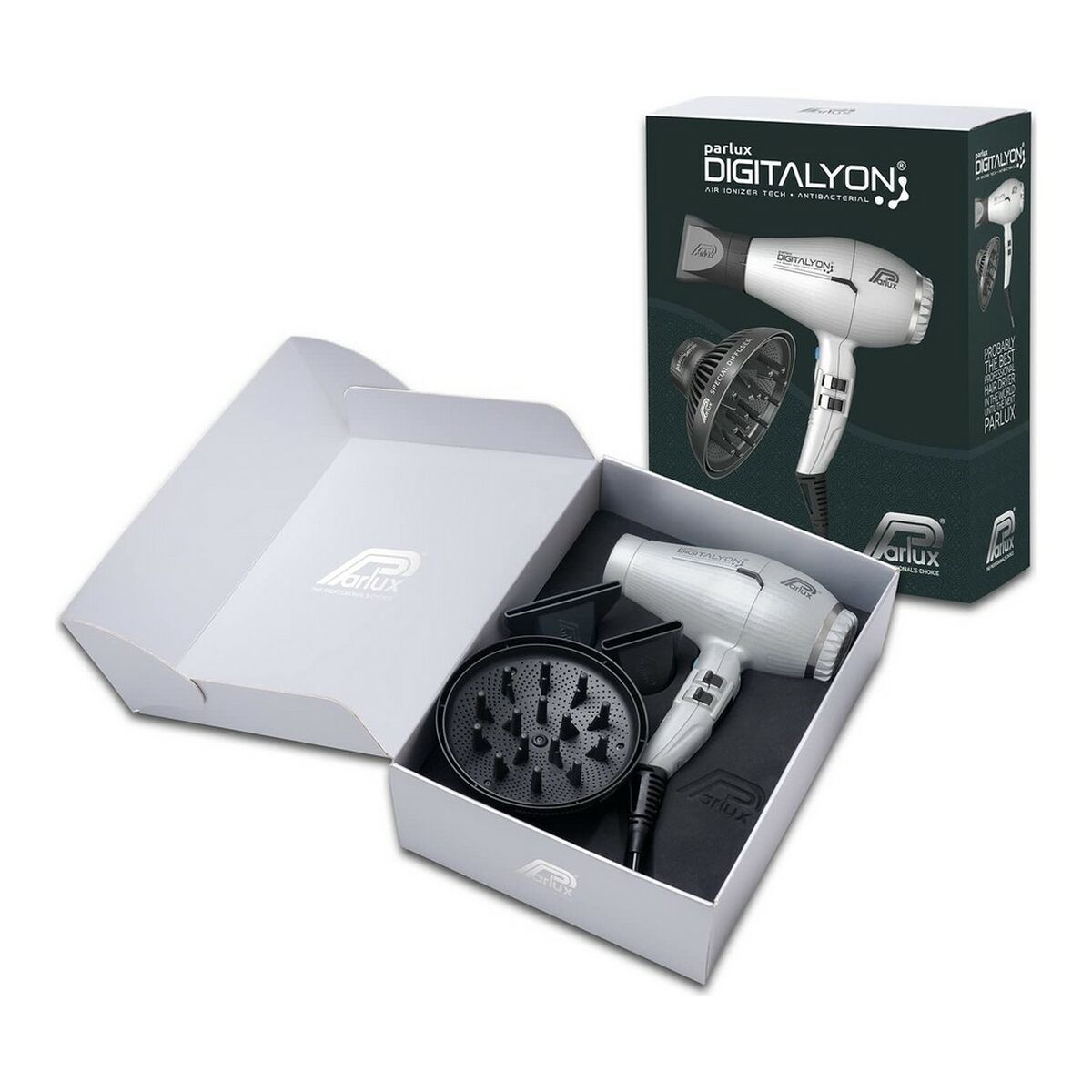 Hårtork Parlux Digitalyon Silver Silvrig Jonisk - 2