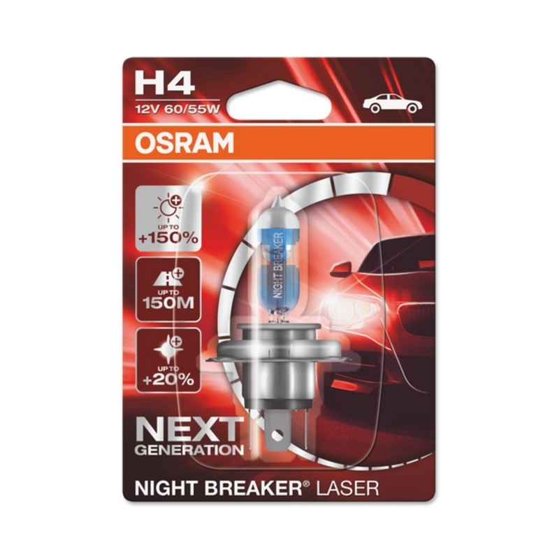 Glödlampa för bil Osram 64193NL H4 12V 60/55W 3900K - 6