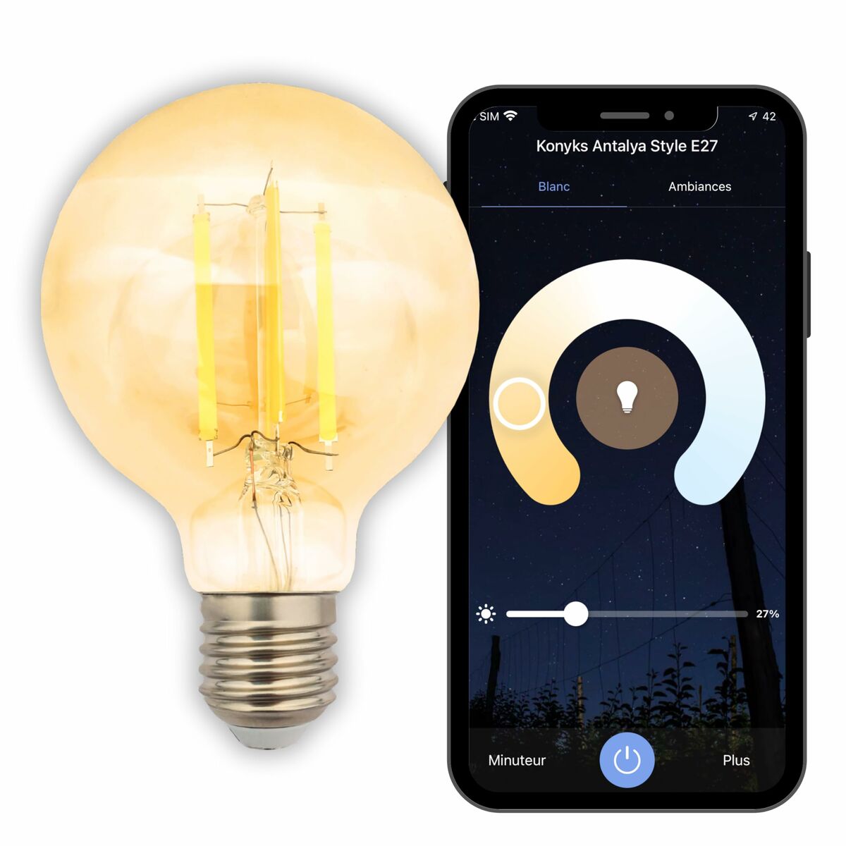 Smart-Lampa Konyks e27 E27 (6500 K) - 2
