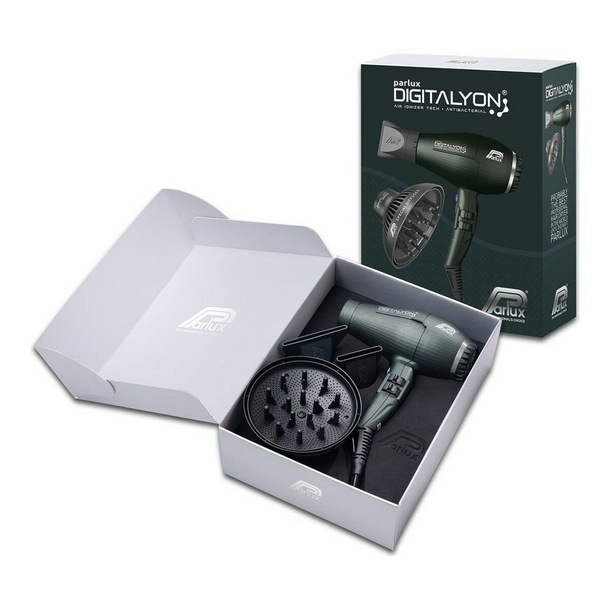 Hårtork Parlux Digitalyon Anthracite Antracitgrå Jonisk - 2
