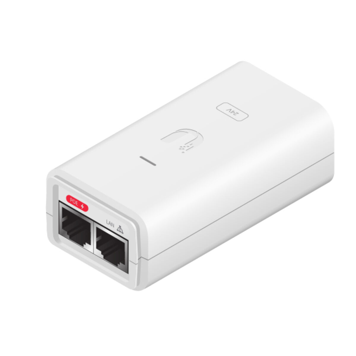 Nätkabel UTP Styv Kategori 6 UBIQUITI POE-24-12W-G-WH Vit