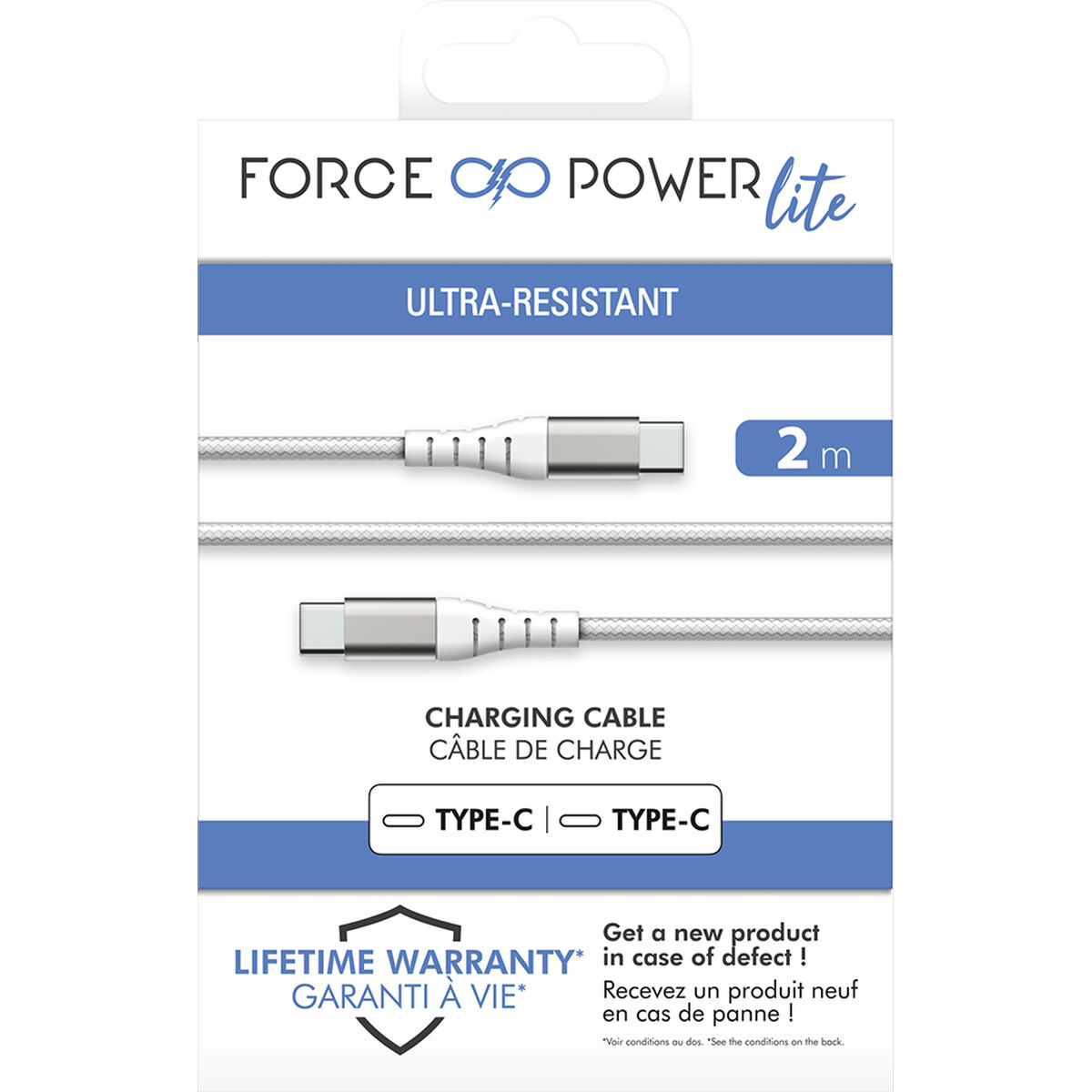 USB-kabel Big Ben Interactive FPLICC2MW Vit 2 m (1 antal) - 2