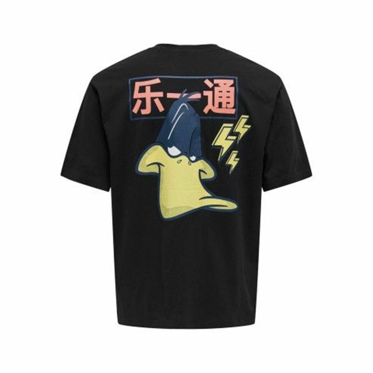 T-shirt med kortärm Herr Only & Sons Onslooney Rlx Svart - 2