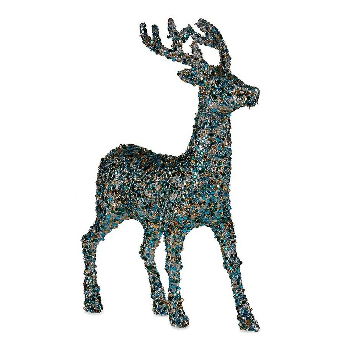 Julrenar Krist+ Blå Gyllene Julrenar 15 x 45 x 30 cm Glitter (8 antal) - 2