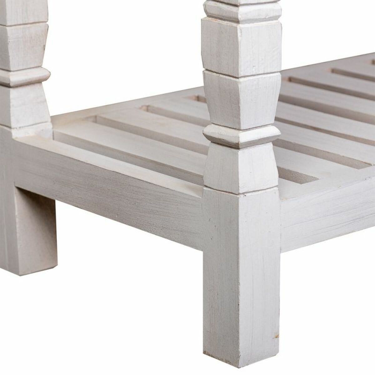 Skänk Alexandra House Living Vit Naturell Mangoträ 42 x 130 x 101 cm - 8